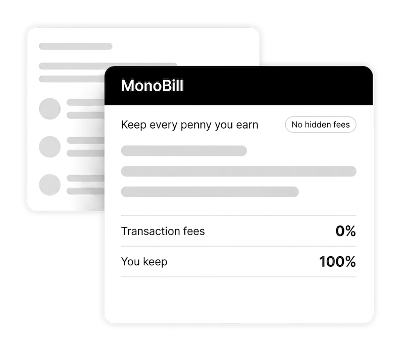 No transaction fees