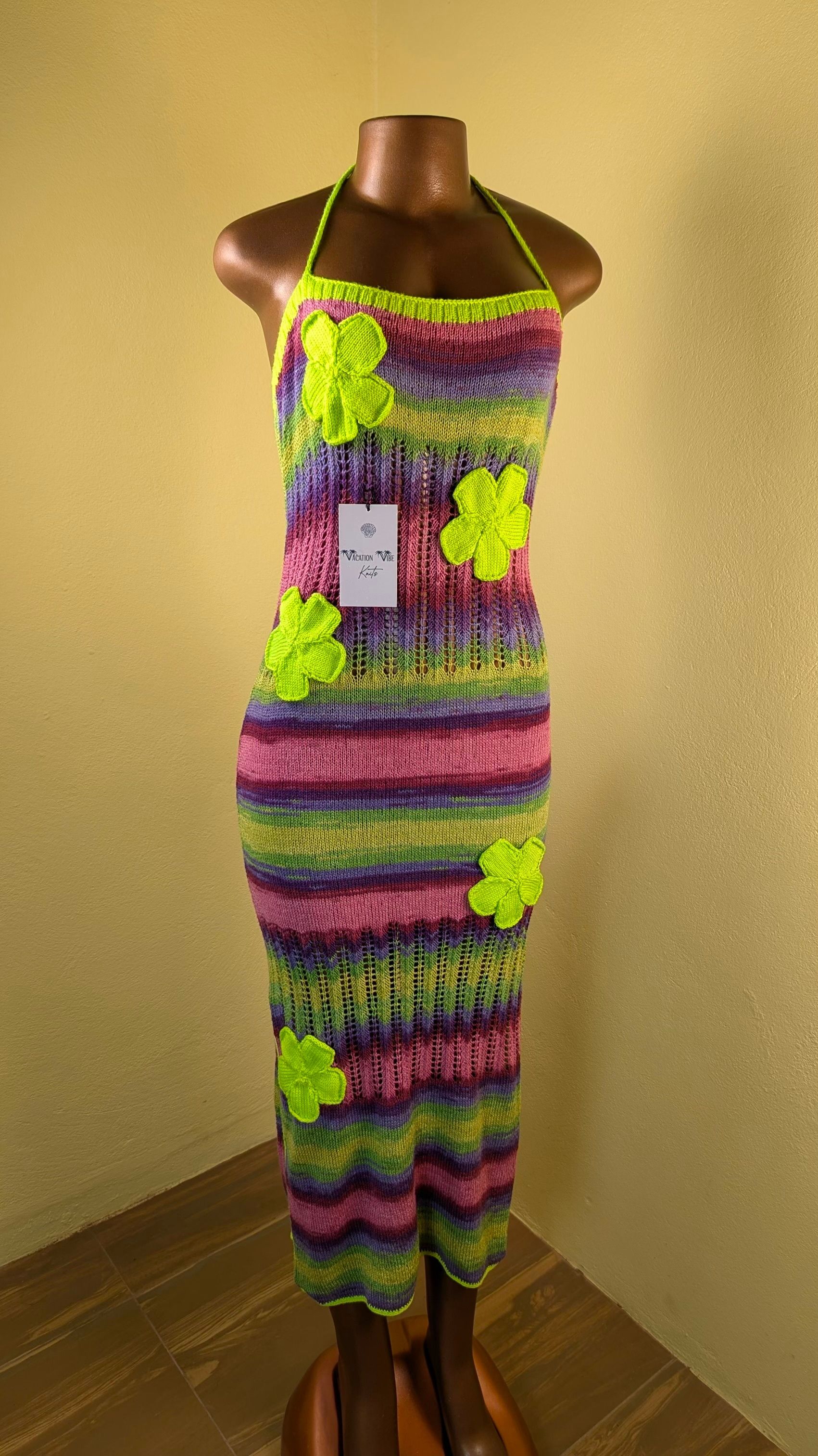  Ocean Waves Knit Maxi Dress for brunch or dinner_10