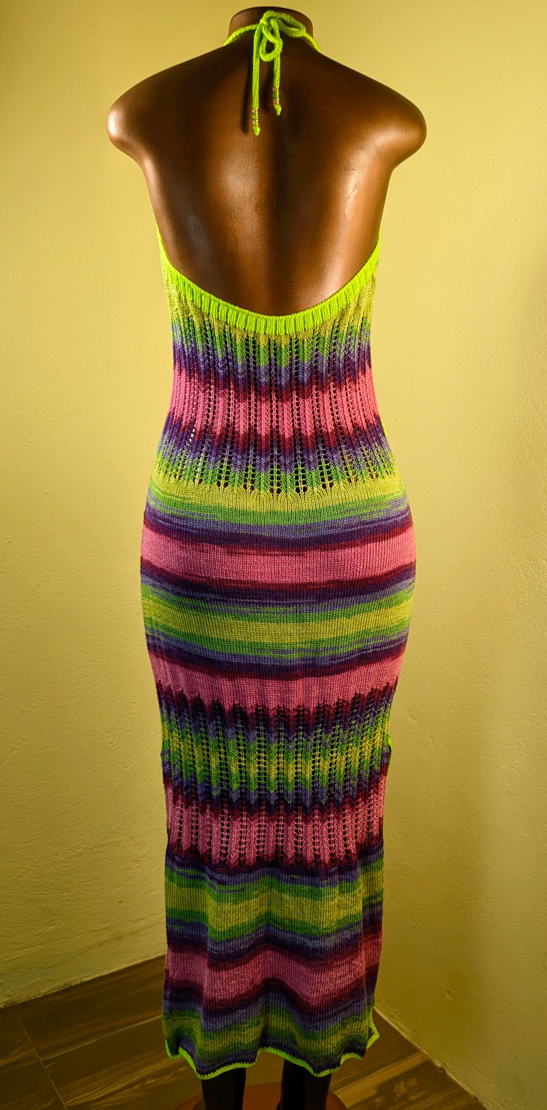  Ocean Waves Knit Maxi Dress for brunch or dinner_6