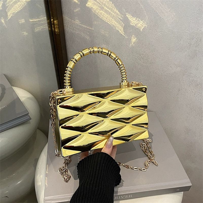Glam Metallic Gold Mini Handbag