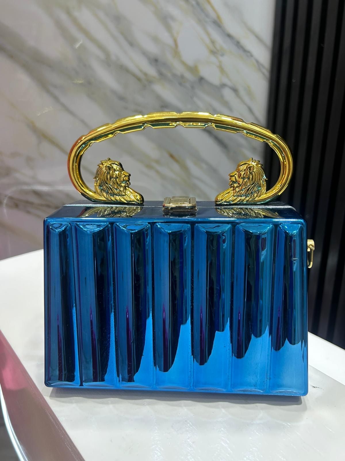 Enchanted Majesty Blue Box Clutch 