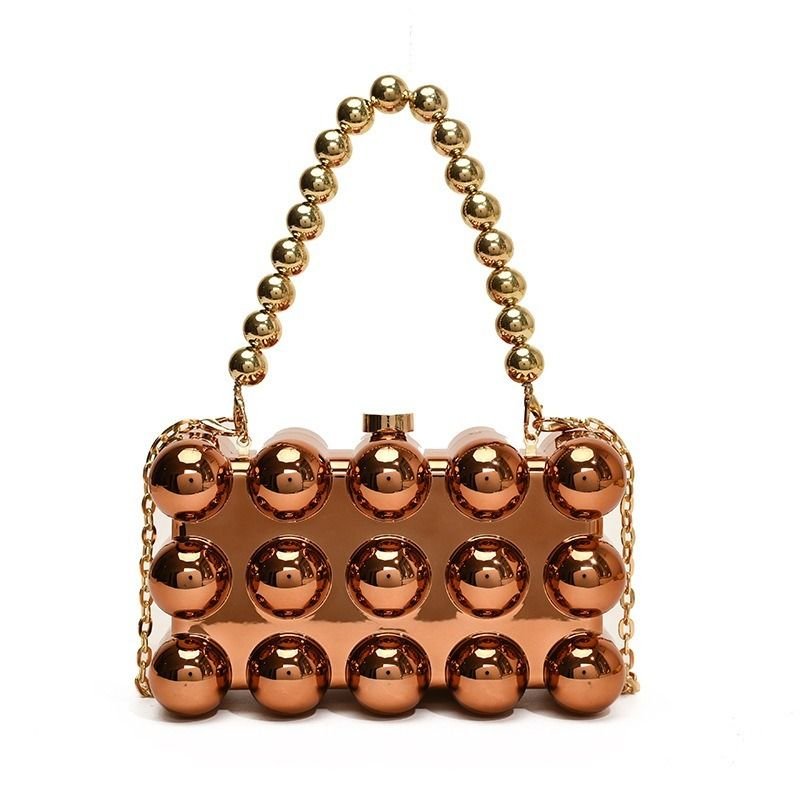 Opulent Sphere Beaded Clutch Bag