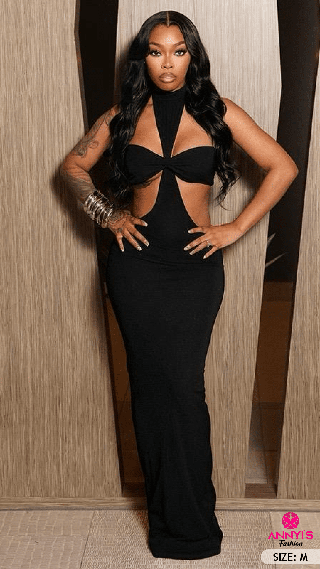 Opulent Cutout Maxi Dress [M]