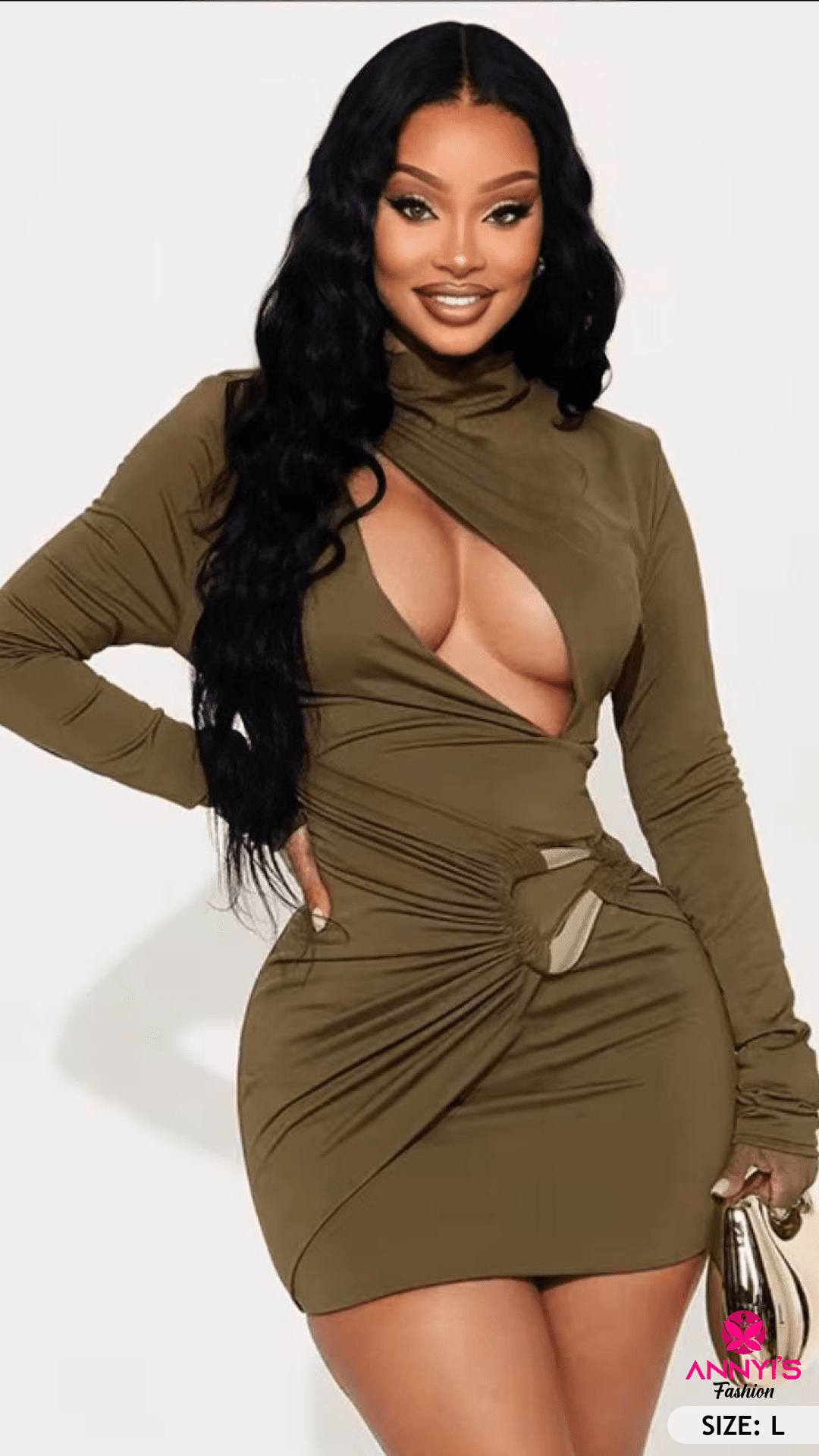 Radiance Cutout Bodycon Mini Dress [L]