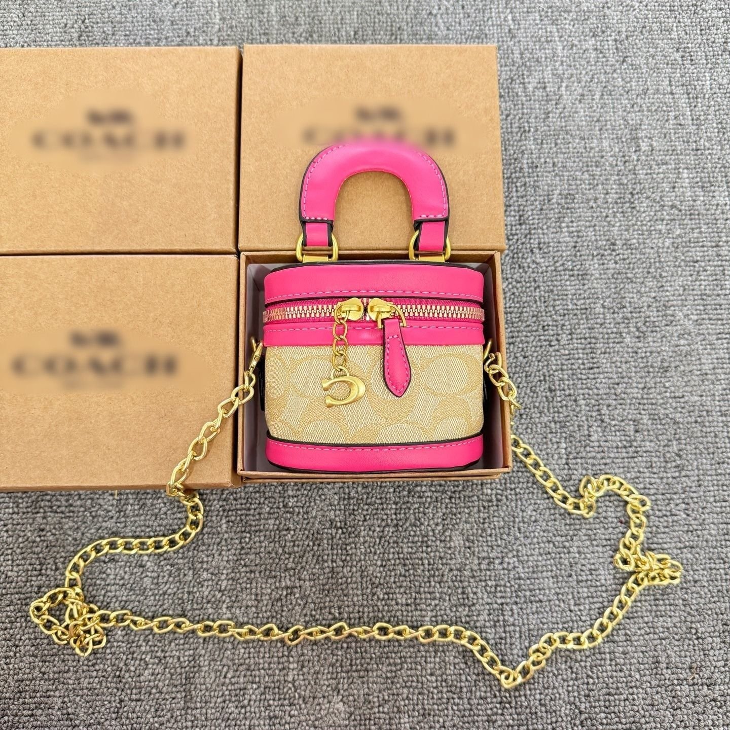 Luxe Mini Signature Canvas Vanity Crossbody Bag [mini]