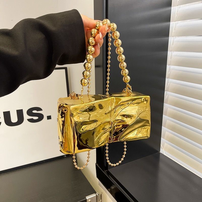 Enchanted Luxe Metallic Clutch