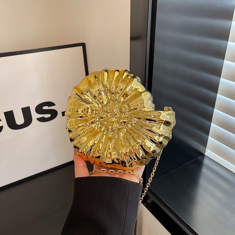 Enchanted Radiance Gold Spiral Handbag 
