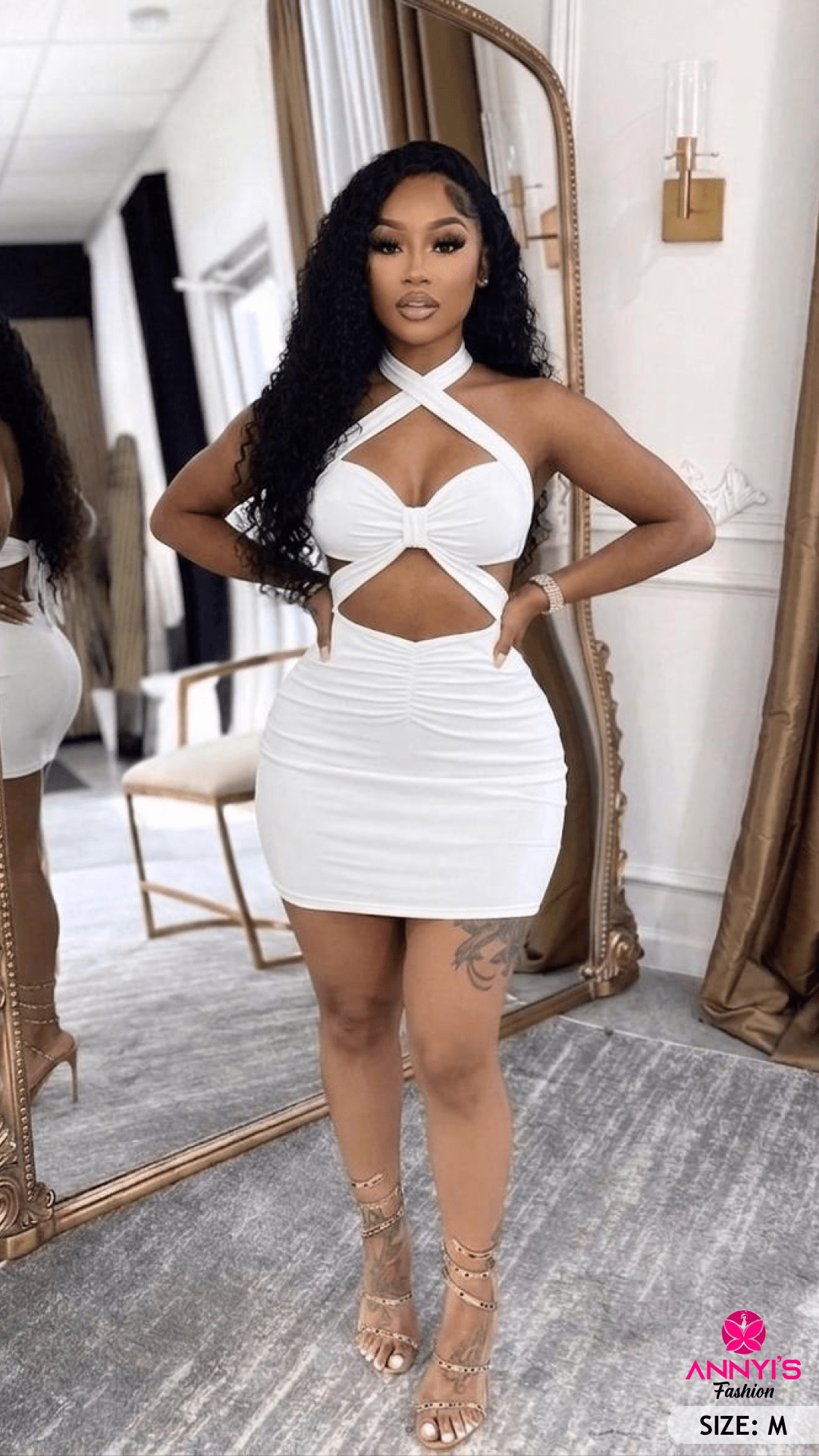 Allure Cutout Bodycon Dress [M]
