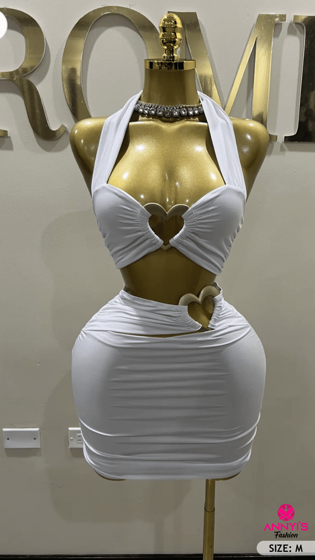 Luxe Heart Cutout Two-Piece Set [M]