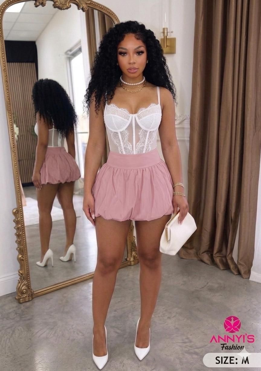 Bliss Bubble Mini Skirt [M]