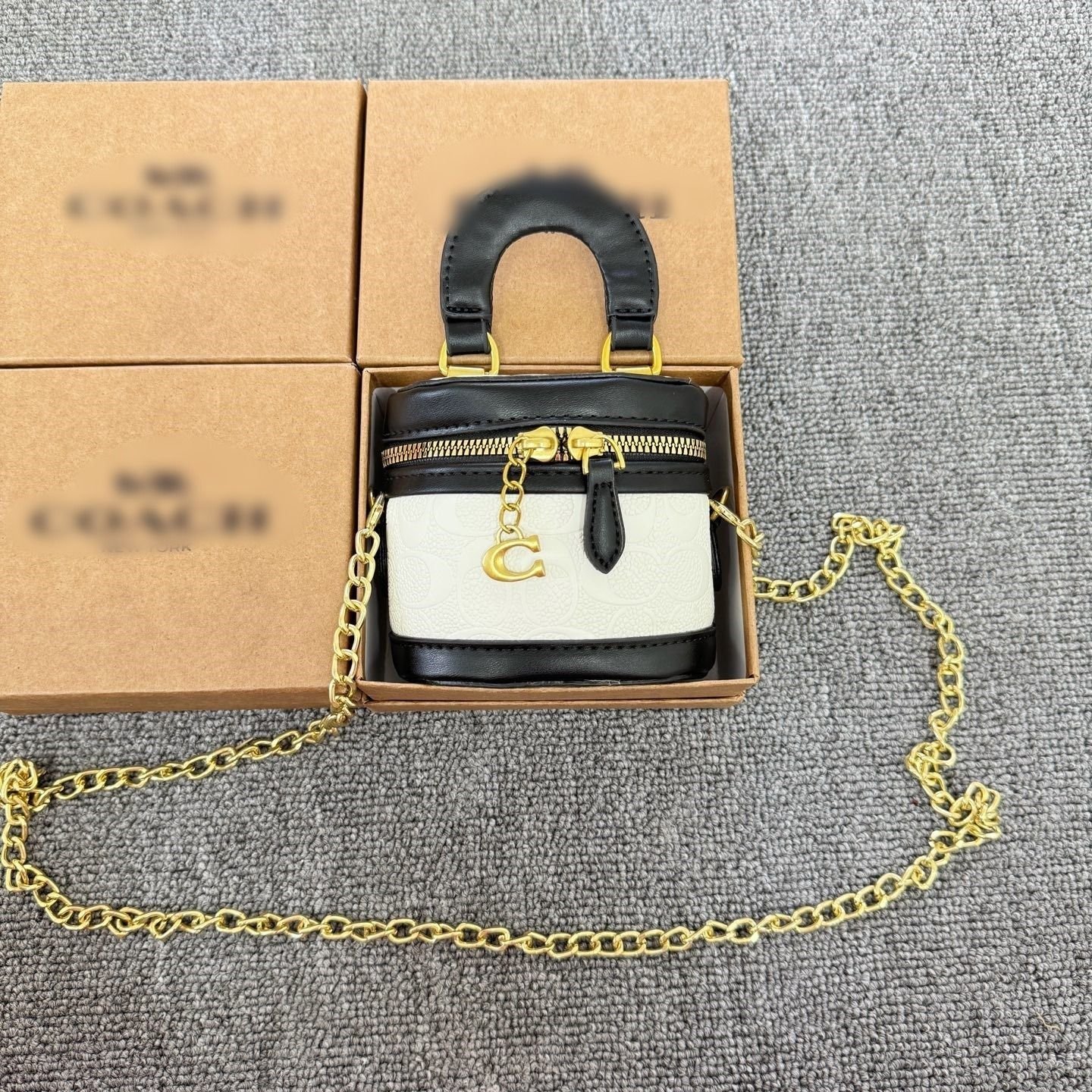 Opulent Mini Leather Crossbody Bag [Small]