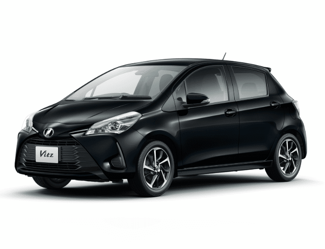 Compact Black Toyota Vitz Hatchback
