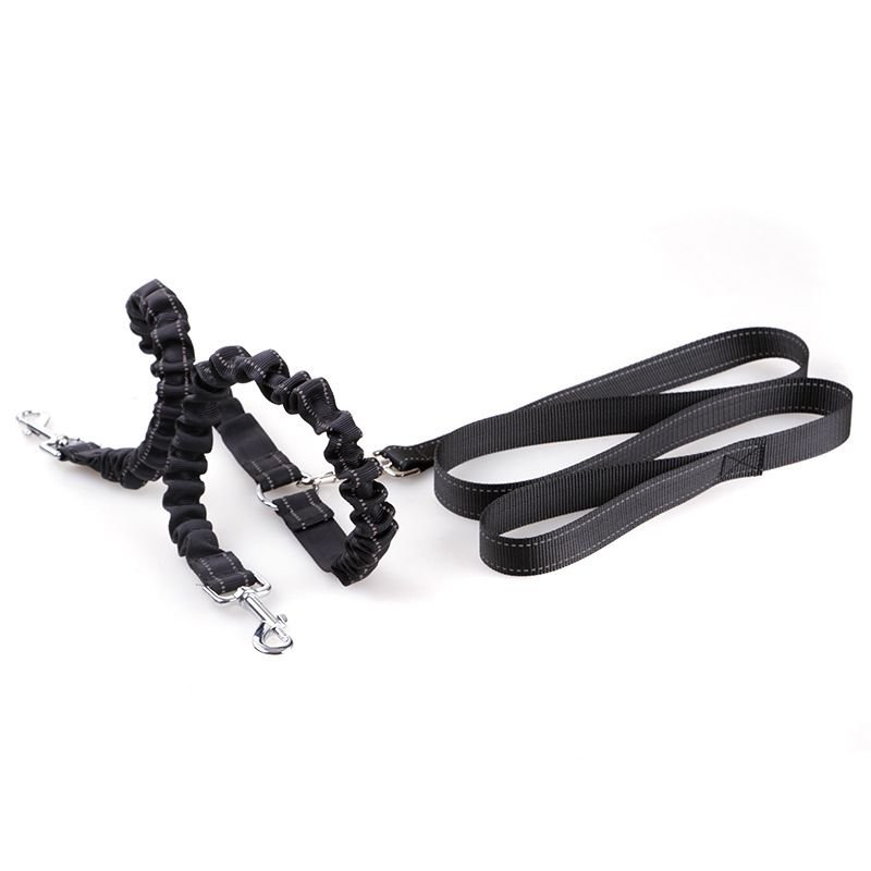 Double Headed Dog Pull Rope Retractable Dog Leash_5