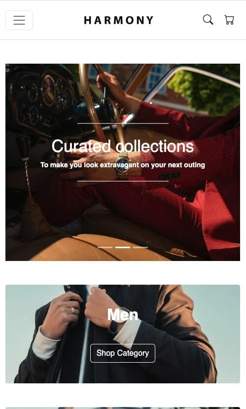 Theme preview mobile